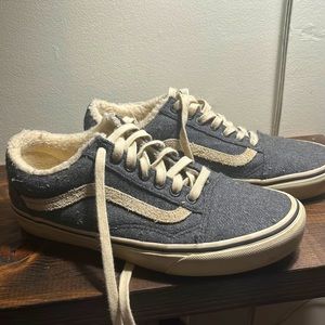 Vans old school navy size 9